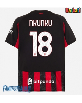 AC Milan Christopher Nkunku #18 Tricou Fotbal Replică 2025-26 Barbati Acasa